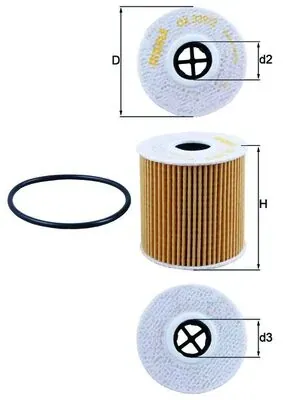 Масляний фільтр OX3392D Mahle Original