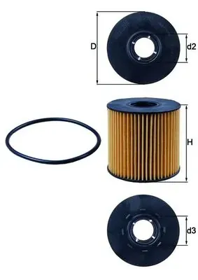 Масляний фільтр OX210D Mahle Original