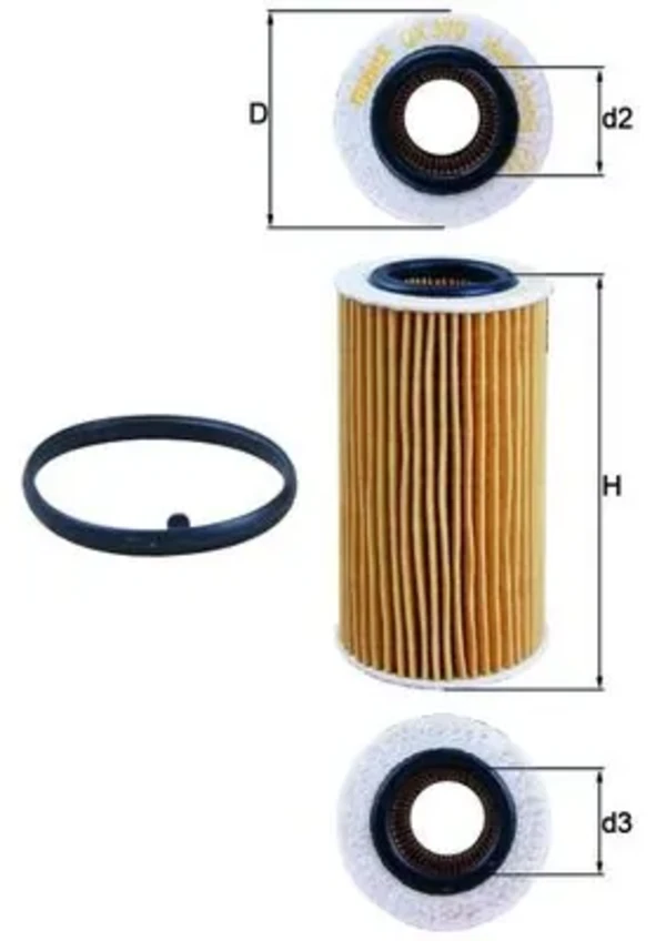 Масляний фільтр OX370D1 Mahle Original