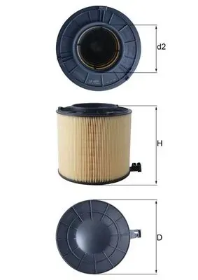 Повітряний фільтр LX4406 Mahle Original