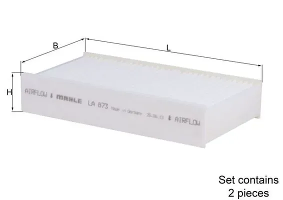 Фільтр салону LA873S Mahle Original