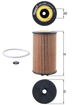 Масляний фільтр OX1058D Mahle Original