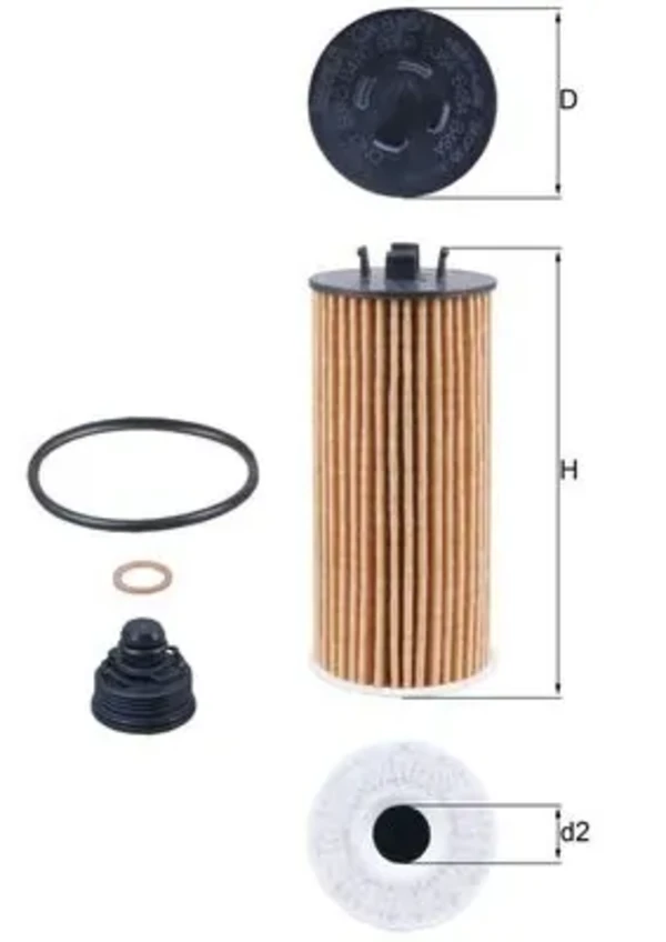 Масляний фільтр OX8151D Mahle Original
