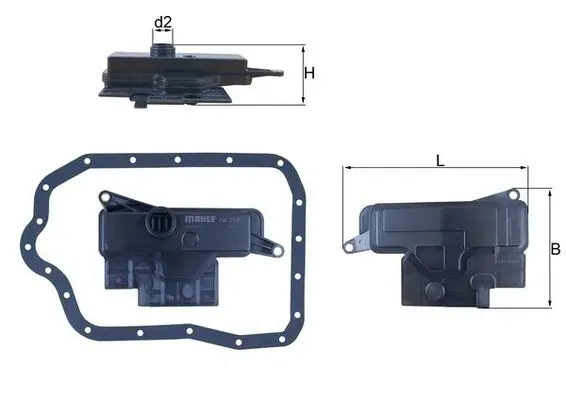 Прокладка піддону АКПП HX234D Mahle Original
