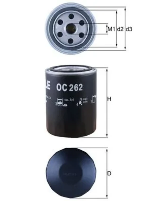 Масляний фільтр OC262 Mahle Original