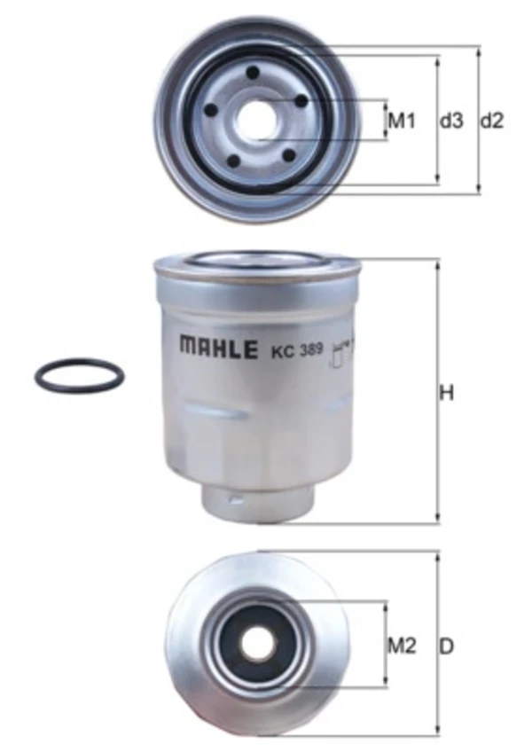 Паливний фільтр KC389D Mahle Original