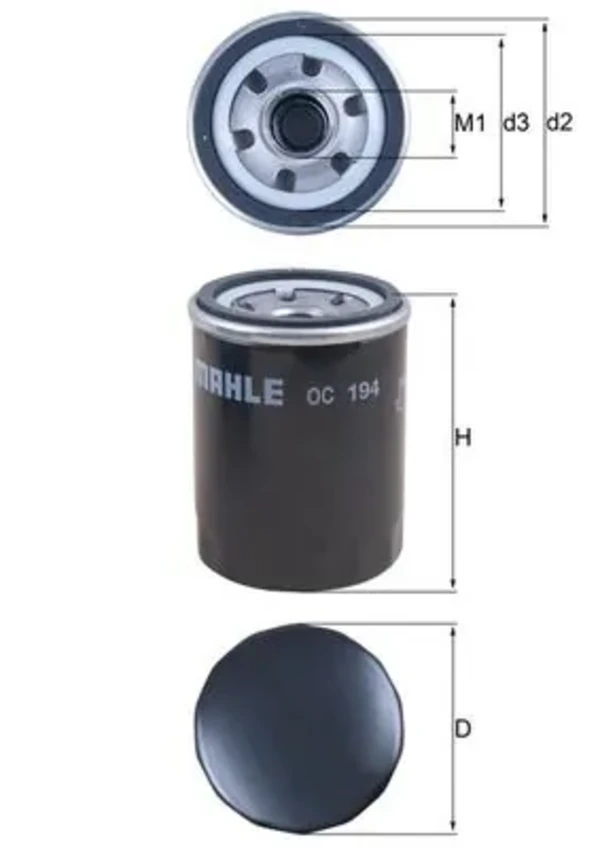 Масляний фільтр OC194 Mahle Original