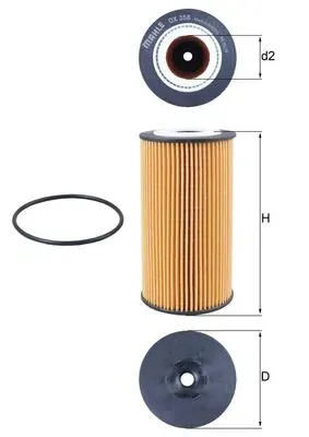 Масляний фільтр OX358D Mahle Original