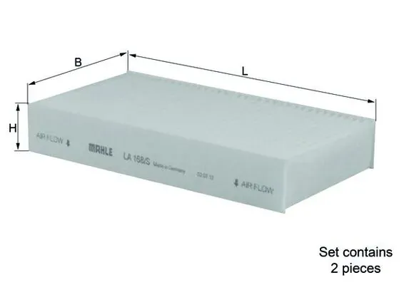 Фільтр салону LA168S Mahle Original