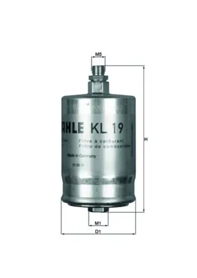 Паливний фільтр KL19 Mahle Original