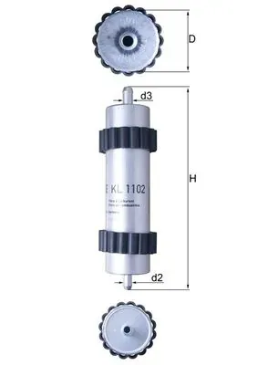 Паливний фільтр KL1102 Mahle Original