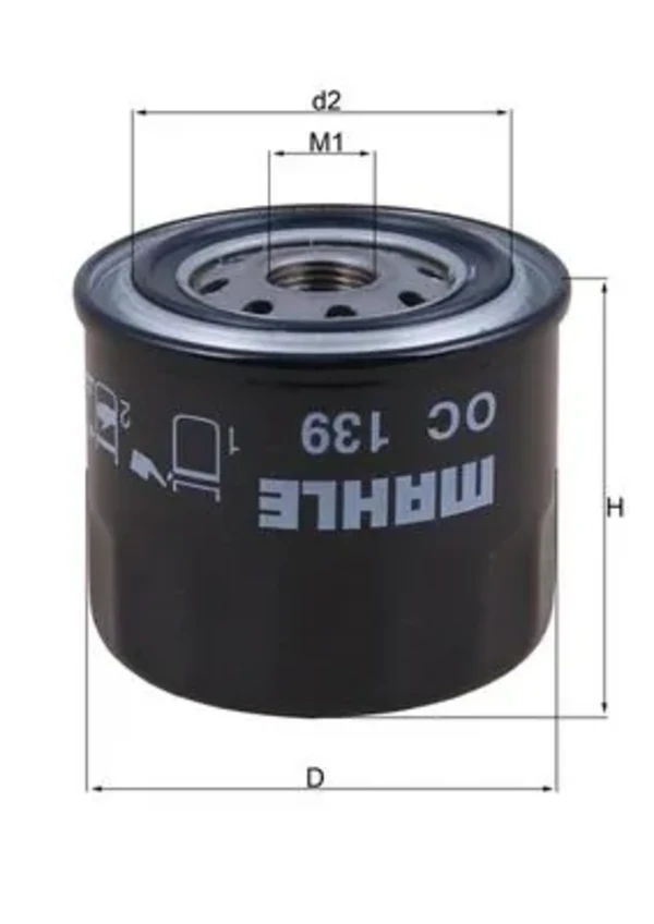 Масляний фільтр OC139 Mahle Original