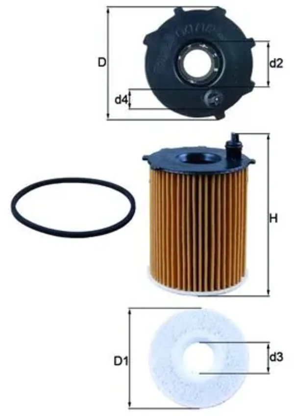 Масляний фільтр OX1712D Mahle Original