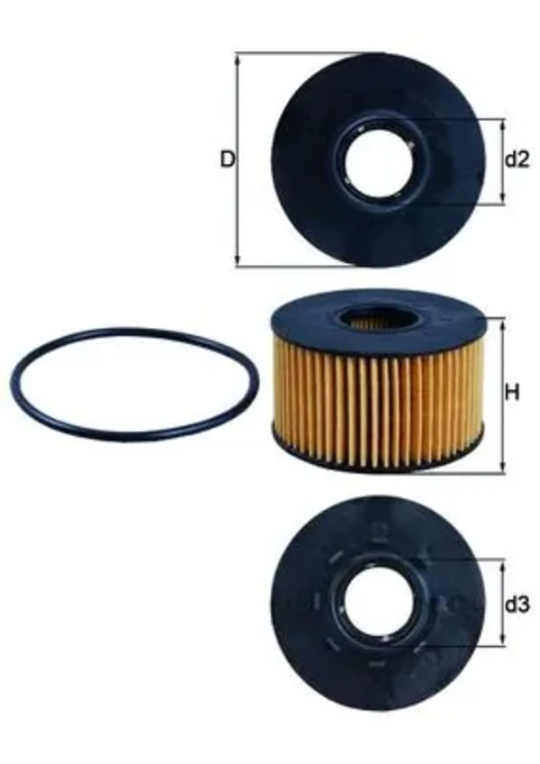 Масляний фільтр OX191D Mahle Original