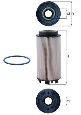Паливний фільтр KX4031D Mahle Original