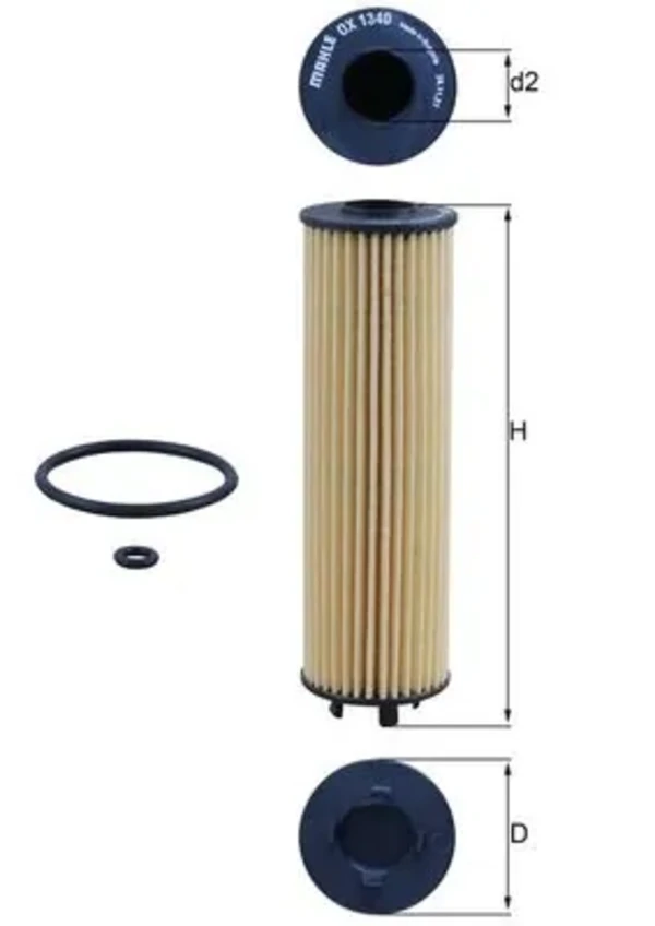 Масляний фільтр OX1340D Mahle Original