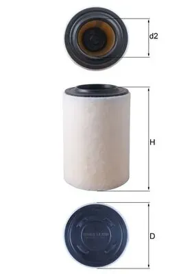 Повітряний фільтр LX3286 Mahle Original