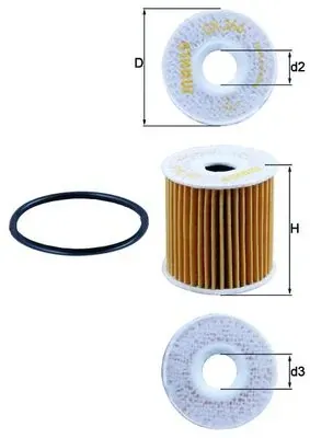 Масляний фільтр OX346D Mahle Original