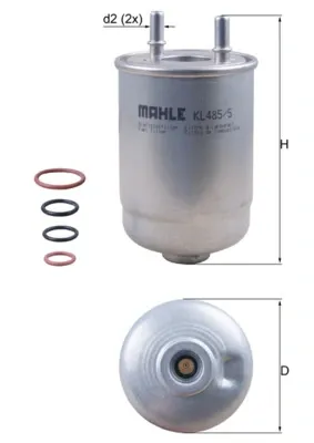 Паливний фільтр KL4855D Mahle Original