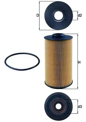 Масляний фільтр OX1521D Mahle Original