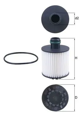 Масляний фільтр OX1171D Mahle Original