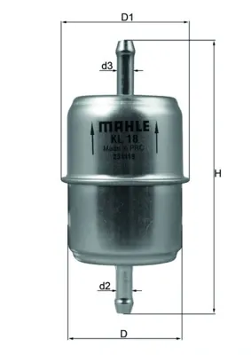Паливний фільтр KL18OF Mahle Original
