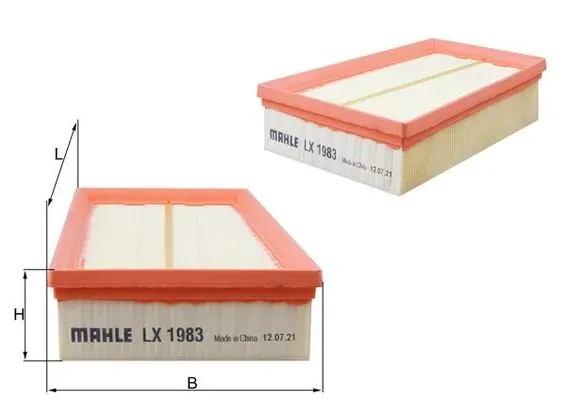 Повітряний фільтр LX1983 Mahle Original