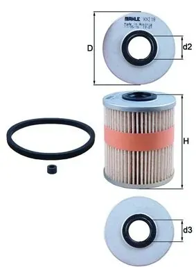 Паливний фільтр KX218D Mahle Original