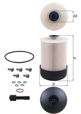Паливний фільтр KX33822D Mahle Original