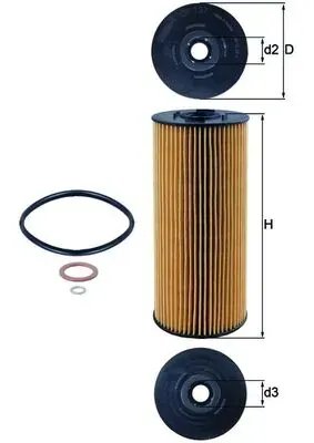 Масляний фільтр OX137D Mahle Original