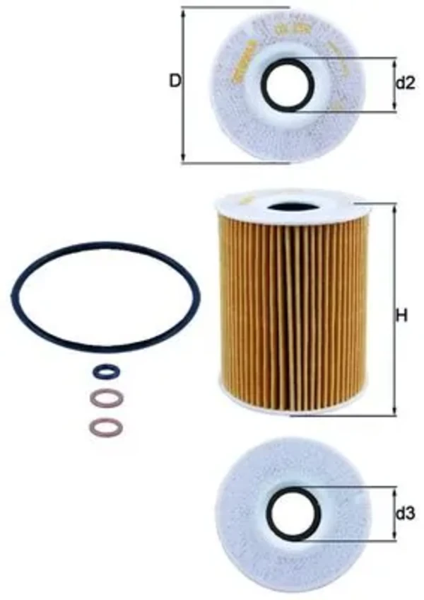 Масляний фільтр OX254D2 Mahle Original
