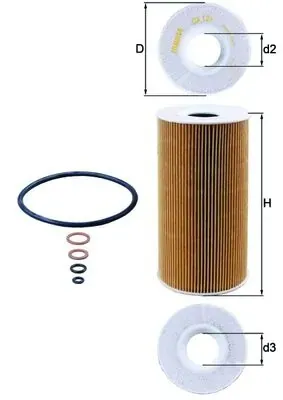 Масляний фільтр OX126D Mahle Original