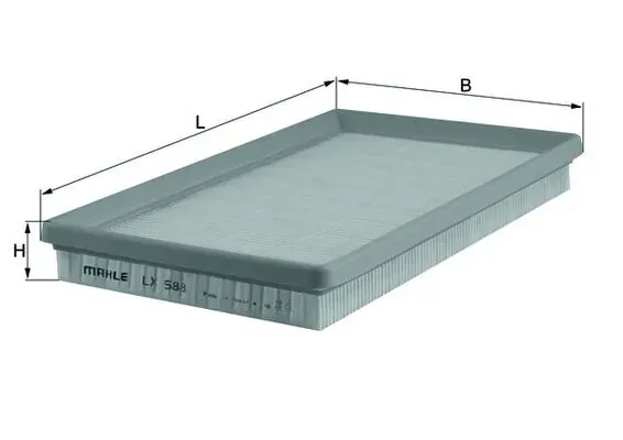 Повітряний фільтр LX588 Mahle Original