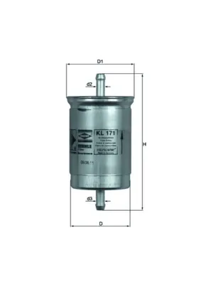 Паливний фільтр KL171 Mahle Original