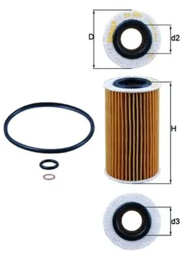 Масляний фільтр OX384D Mahle Original