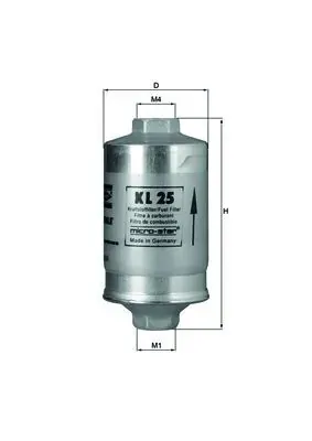 Паливний фільтр KL25 Mahle Original
