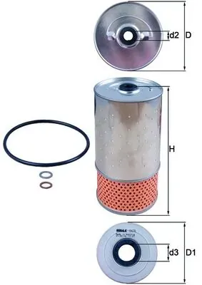 Масляний фільтр OX78D Mahle Original