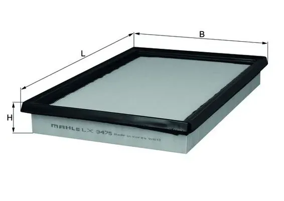 Повітряний фільтр LX3475 Mahle Original