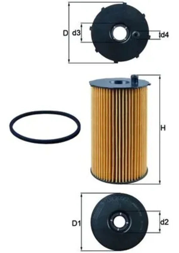 Масляний фільтр OX2052D Mahle Original