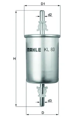 Паливний фільтр KL83 Mahle Original