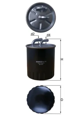 Паливний фільтр KL313 Mahle Original