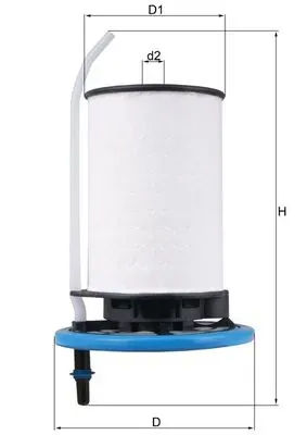 Паливний фільтр KX398 Mahle Original