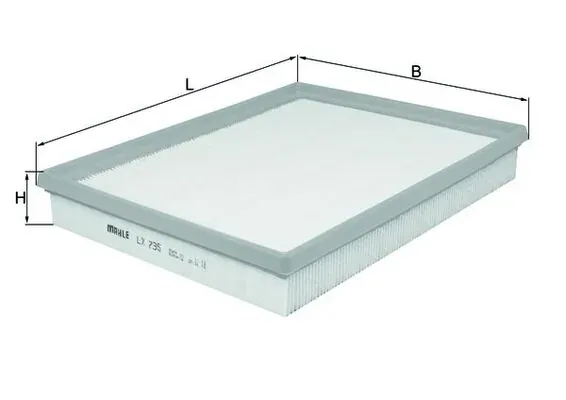 Повітряний фільтр LX735 Mahle Original