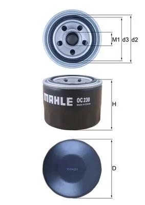 Масляний фільтр OC230 Mahle Original