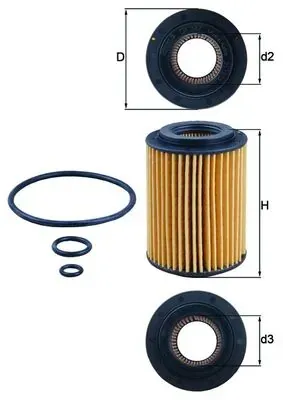 Масляний фільтр OX347D Mahle Original