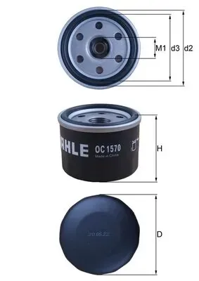 Масляний фільтр OC1570 Mahle Original