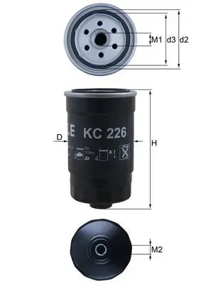 Паливний фільтр KC226 Mahle Original