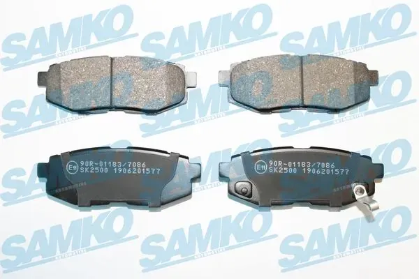 Задні гальмівні колодки 5SP1577 Samko