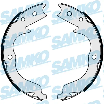 Колодки ручника 89860 Samko
