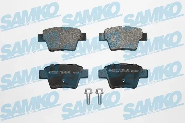 Задні гальмівні колодки 5SP1278 Samko